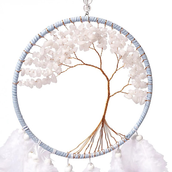 Tree of life - Hvit Jade - Drømmefanger 