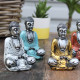 Buddha - Sølv med farger