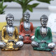 Buddha - Sølv med farger