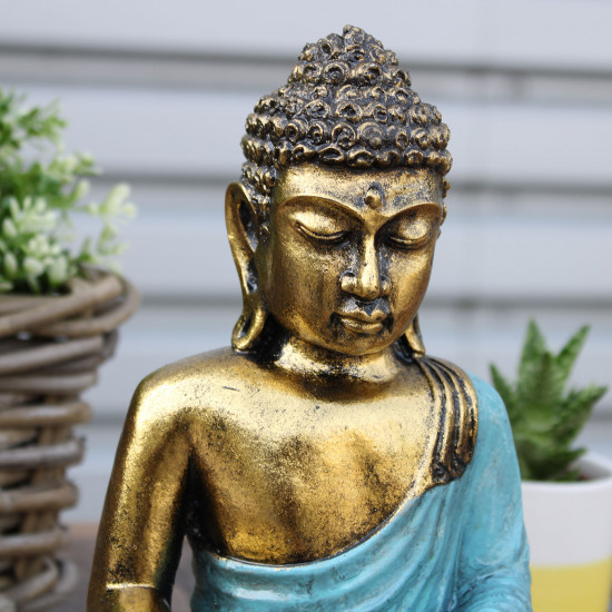 Buddha - Gull og Blå - Large