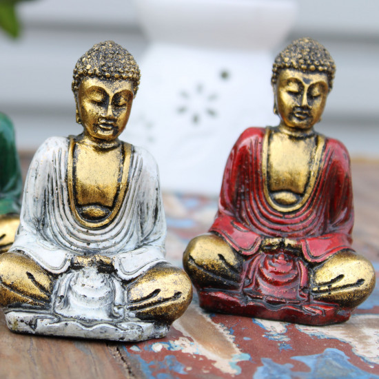 Buddha - Gull med farger
