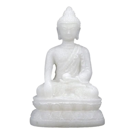 Buddha - hvit - Shakyamuni Mudra 