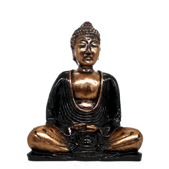 Buddha - gyllen og svart - Medium
