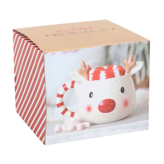 Rudolph Reindeer - Krus med sokker