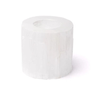 Selenitt rund telysholder