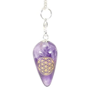 Ametyst - Flower of life - pendel Ametyst - Flower of life - pendel