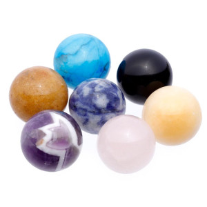 Pendelsett med 7 chakrakuler Pendelsett med 7 chakrakuler