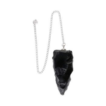 Sort Obsidian - Råstein - Pendel