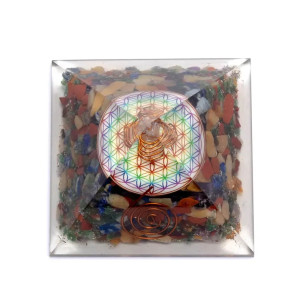 Orgone Mix Pyramide - Flower of life Orgone Mix Pyramide - Flower of life