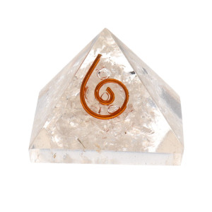 Orgone Bergkrystall Pyramide - Reiki - Liten