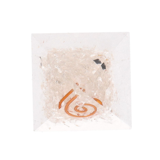 Orgone Bergkrystall Pyramide - Reiki - Liten