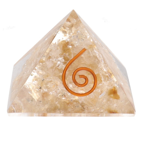 Orgone Citrin Pyramide - Reiki - Liten