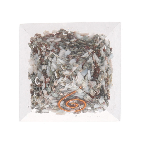 Orgone Larimar Pyramide - Reiki - Liten