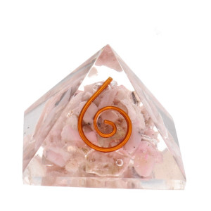 Orgone Rosa Opal Pyramide - Reiki - Liten