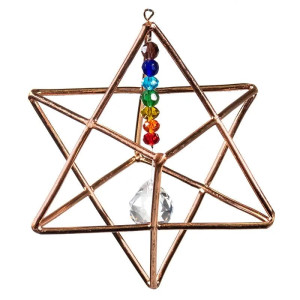 Merkaba med chakrakrystaller Merkaba med chakrakrystaller