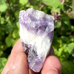 Chevron Ametyst - Rå krystall - 5-7 cm