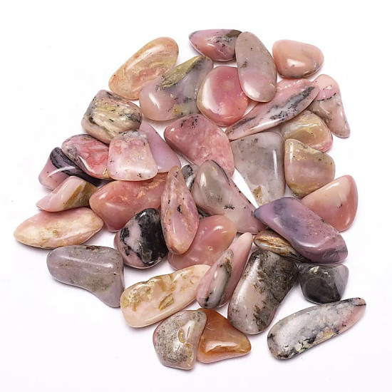 Rosa Opal - tromlet stein - Medium