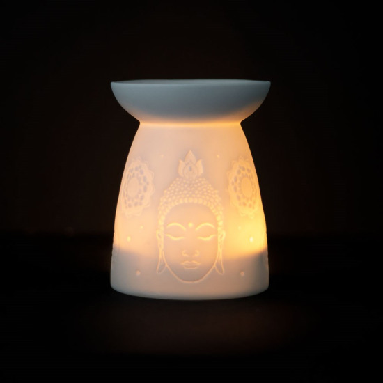 Buddha Face - Hvit - Aromalampe