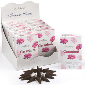 Geranium - Røkelseskjegler Geranium - Røkelseskjegler