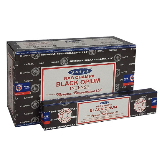 Nag Champa Black Opium - Røkelsespinner