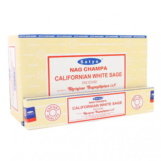 Nag Champa Californian White Sage - Røkelsespinner