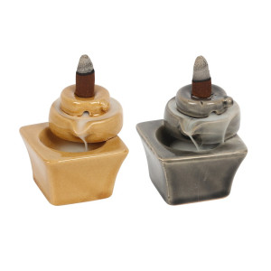 Backflow - Fontene - Beige - Røkelsesholder Backflow - Fontene - Beige - Røkelsesholder