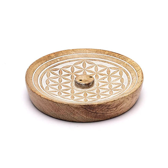 Flower of life - Tre - Røkelsesholder