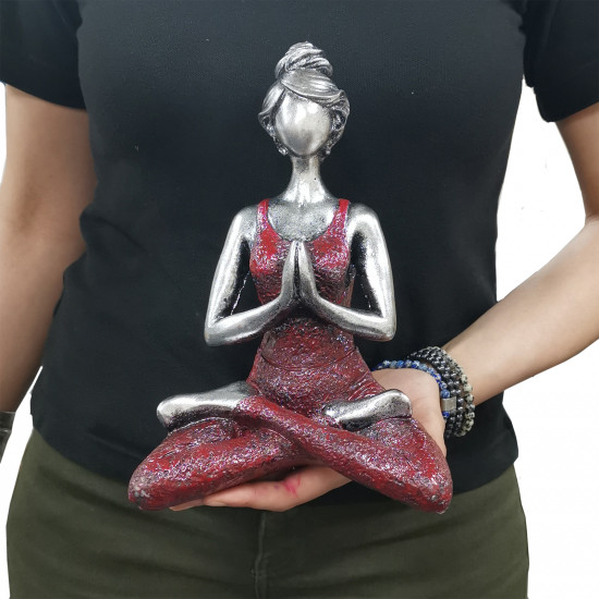 Yoga Lady - Burgunder og Sølv