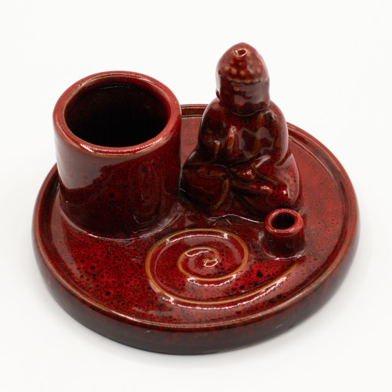Buddha - Rød - Røkelsesholder