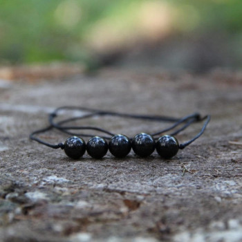 Shungitt - Protective string necklace - Anheng