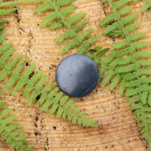 Shungitt - Beskyttelsesbrikke - Rund