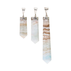 Karibisk blå kalsitt - Sølvanheng