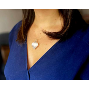 Selenitt - Hjerte - Anheng 