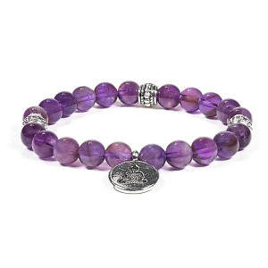 Buddha - Ametyst - Armbånd