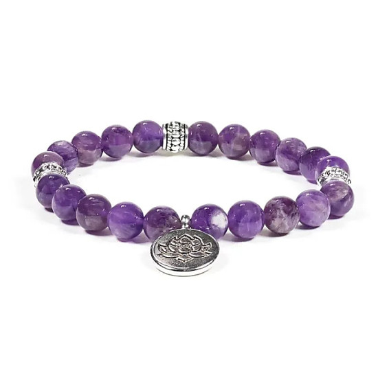 Lotus - Ametyst - Armbånd