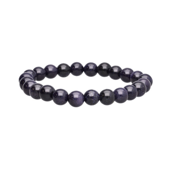 Blå stjernestein - armbånd - 8mm
