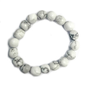 Hvit Howlitt - nuggets - Armbånd Hvit Howlitt - nuggets - Armbånd