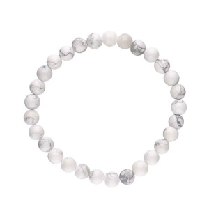 Hvit howlitt - Armbånd - 6mm Hvit howlitt - Armbånd - 6mm