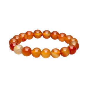 Karneol - Armbånd - 10mm