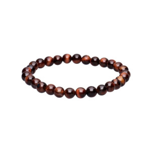 Rød tigerøye - armbånd - 8mm
