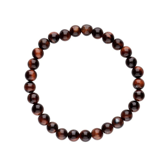 Rød tigerøye - armbånd - 8mm