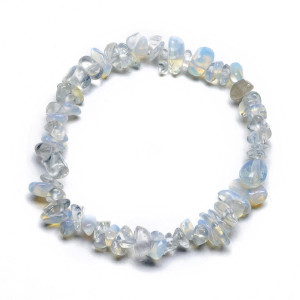 Blå kalsedon - Chip armbånd Blå kalsedon - Chip armbånd