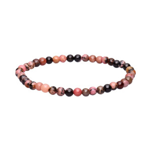 Rhodonitt - Armbånd - 4mm