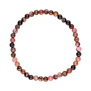 Rhodonitt - Armbånd - 4mm
