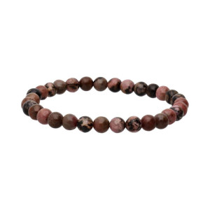 Rhodonitt - Armbånd - 6mm