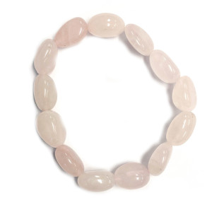 Rosenkvarts - nuggets - Armbånd Rosenkvarts - nuggets - Armbånd