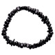 Sort obsidian - Chip armbånd