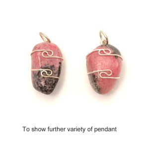 Rhodonitt - Sølvanheng Rhodonitt - Sølvanheng