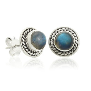Sunna Labradoritt - Sølvøredobber Sunna Labradoritt - Sølvøredobber