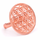 Flower of life - Kobberforgylt messing ring